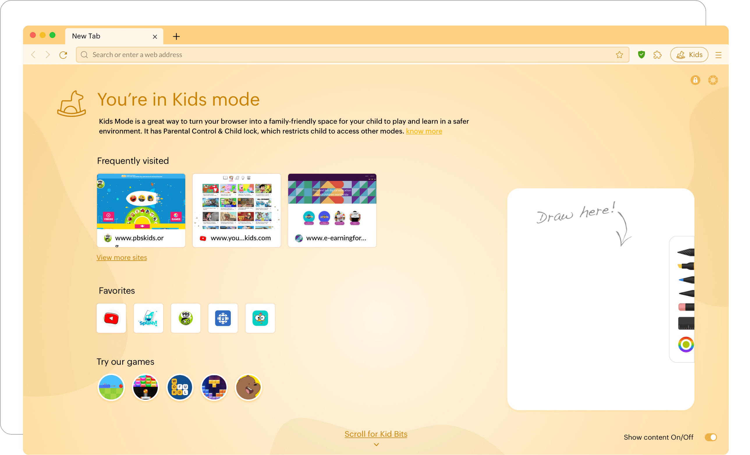 Modo niños